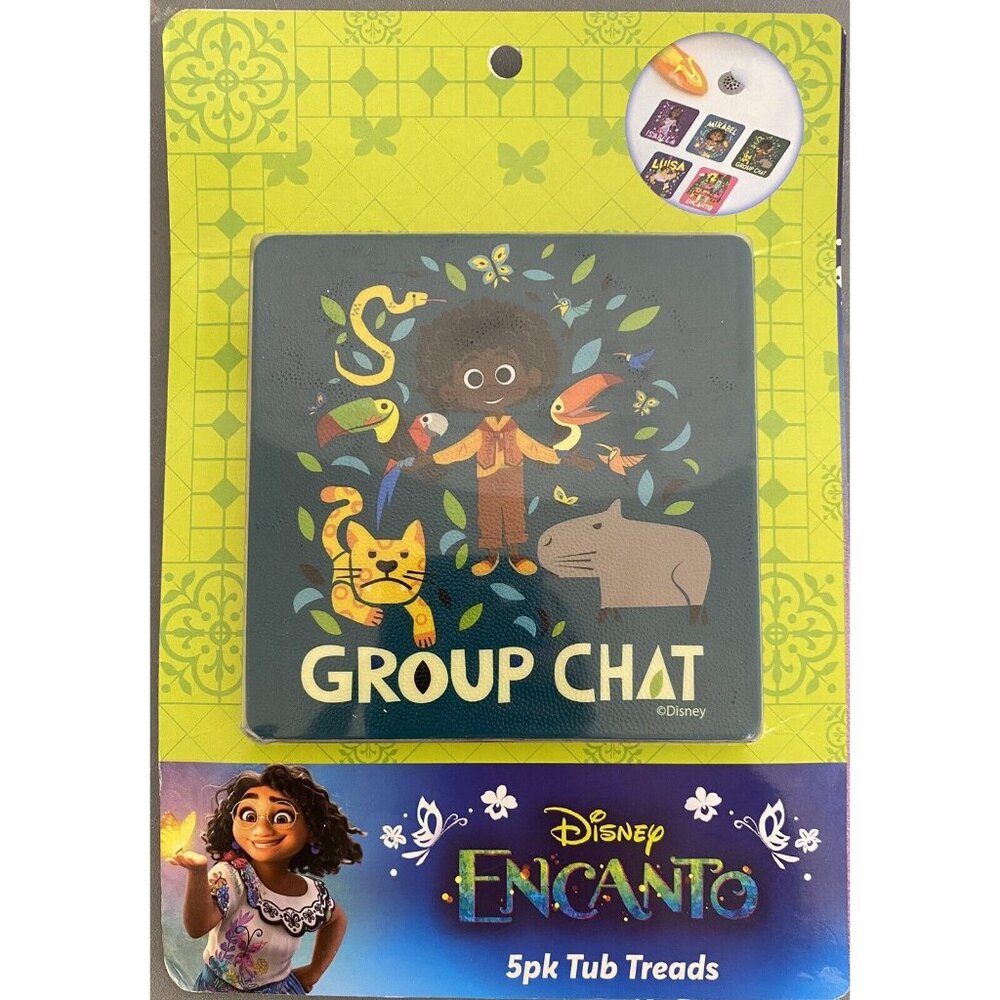 New Disney Encanto 5pk Tub Treads Stickers  Bath Youth Play Toy Boy Girl Isabela